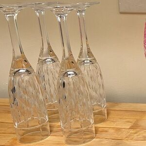 Ralph Lauren Champagne Flutes, Set of 4